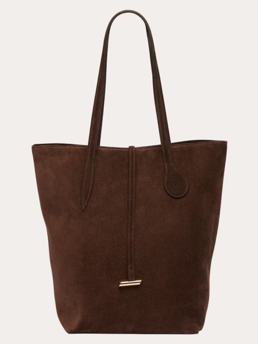 Liffner Tall Sprout Suede Tote Brown